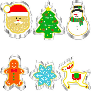 Набір із 6 різдвяних формочок для печива BELSVOR