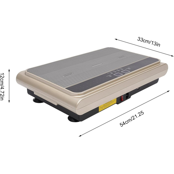 Тренажер з вібраційною пластиною, 1-99 рівнів інтенсивності Тренування всього тіла Вібраційний фітнес, обладнання для домашніх тренувань для схуднення та тренування всього тіла - нарощування м'язів і схуднення