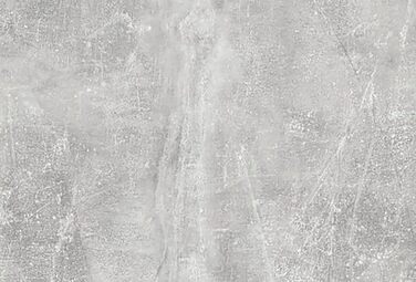 Обідній стіл byLIVING Nepal/сірий колір під бетон/компактний кухонний стіл шириною 120 см/обідній стіл з меламіновим покриттям / стільниця товщиною 18 мм / 120 x 80, В 75 см, сучасний, 120 x 80, В 75 см, під бетон