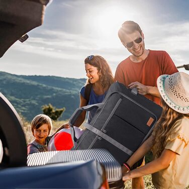 Складана дорожня сумка Upeelife, велика дорожня сумка для жінок та чоловіків, спортивна сумка, водонепроникна, сумка на вихідні з відділенням для взуття та вологою кишенею, темно-чорна, 125 л, сучасна