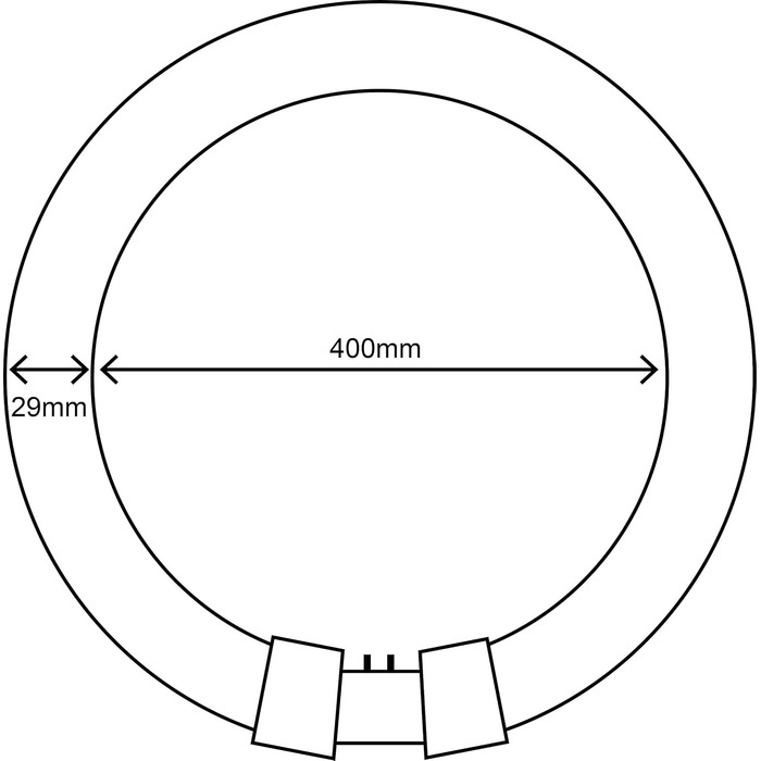 Люмінесцентна лампа SYLVANIA T9, цоколь G10q, 40 Вт / 3200 люмен, еквівалент прибл.