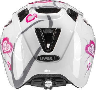 Легкий велосипедний шолом для дітей - індивідуальне регулювання розміру - розсувний зі світлодіодним підсвічуванням 51-55 см серце