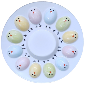 Блюдо для яєць LED Easter Chicken, 12 секцій, 26.5см (7199645)