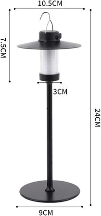 Портативний ліхтар для кемпінгу на відкритому повітрі з USB-акумулятором та світлодіодним ліхтарем для намету, саду та використання в приміщенні - довговічний підвісний світильник з регульованою яскравістю