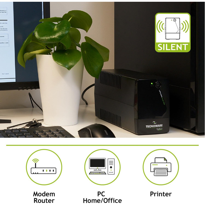 Джерело безперебійного живлення 750 ВА захист від перебоїв в електромережі Технологія AVR Plus 10 хв автономності для ПК, 40 хв дл