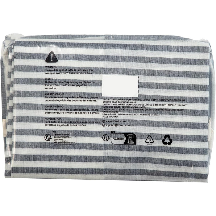 Кошик для білизни Lifewit 80L, Великий кошик для білизни, Складаний ящик для білизни, Водонепроникний ящик для сортування/зберіган