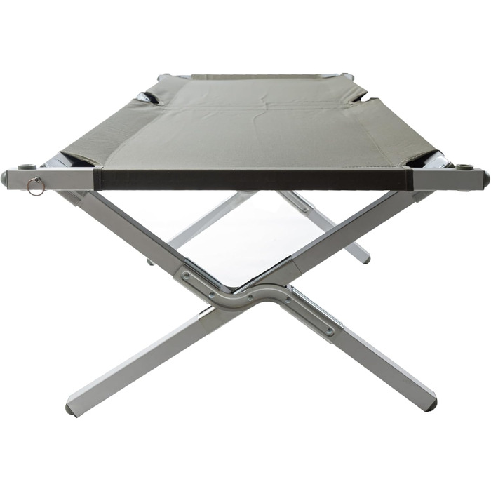 Польове ліжко Mil-Tec US Gen. II з алюмінієвим каркасом (210x70x42 см) Складане, в комплекті сумка для перенесення Складане ліжко для кемпінгу на відкритому повітрі Може використовуватися як армійський намет, кемпінгове розкладачка, гостьове ліжко або ава