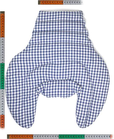 Подушка для шиї та шийного відділу хребта - шия плечі спина - синьо-біла - подушка для шиї з органічного зерна спельти - подушка з підігрівом - подушка з органічного зерна спельти для шиї та плечей