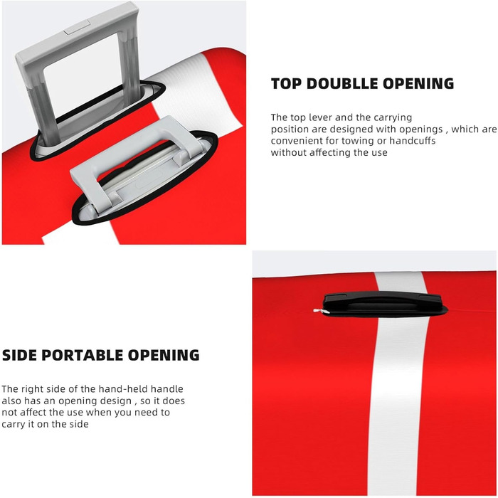 Чохол для валізи, Данія, еластичний, унісекс, для ділових поїздок, білий, розмір 46