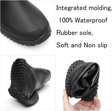 Жіночі та чоловічі складні високі гумові чоботи Lvptsh, складні водонепроникні садові чоботи з довгим халявою, гумове взуття, садове взуття, веллінгтони, зелені, розмір 40/41 EU