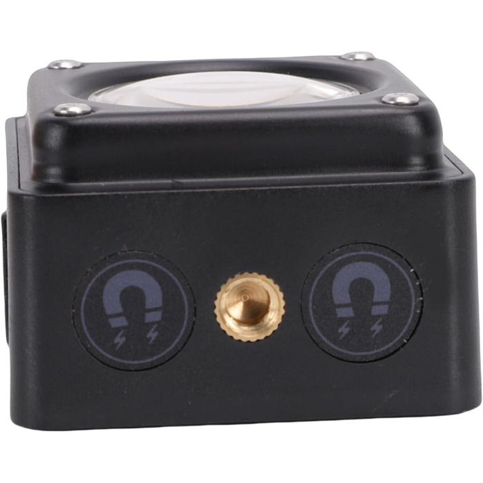 Ліхтар для кемпінгу Drfeify, 3500 лм, акумуляторний світлодіодний ліхтарик з магнітною основою, РК-індикатор заряду батареї, для походів у наметі, аварійне відключення живлення (ЧОРНИЙ) Чорний