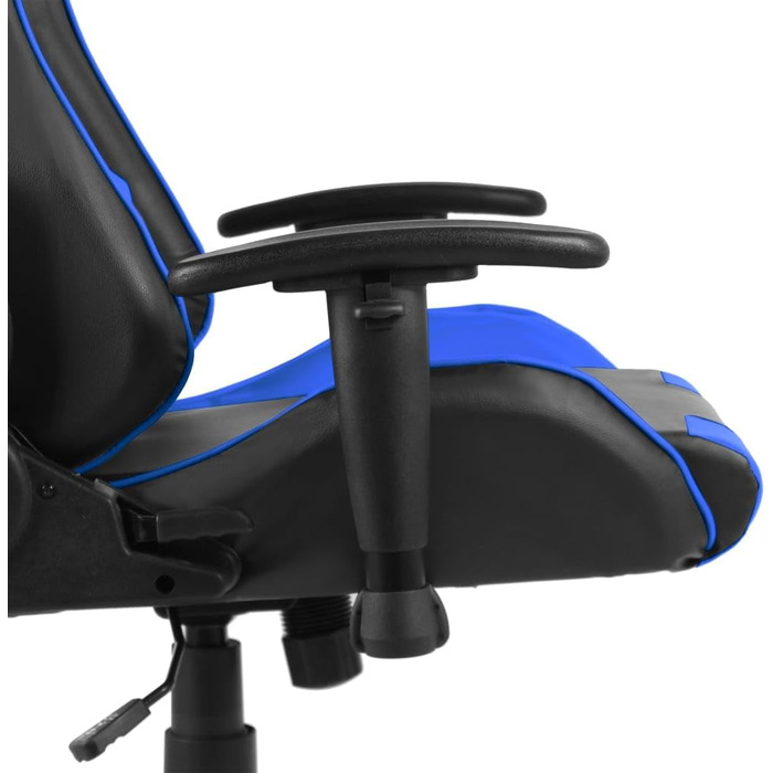Геймерське крісло, обертове крісло, синє, ПВХ