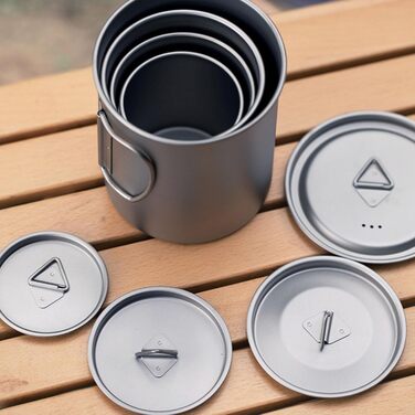 Кемпінгова кавова кружка з кришкою, для приготування їжі, питної води, обладнання для вуличної кухні, дорожнього посуду, напоїв, туристичної кружки, складної кемпінгової кружки 200 мл