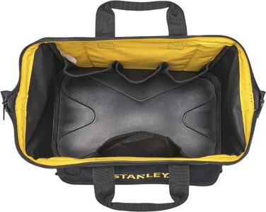 Сумка для інструментів Stanley (44,7 x 27,5 x 23,5 см, міцна пластикова основа, посилені кути, міцний нейлон 600 ден, регульований плечовий ремінь, водонепроникна) 1-96-183 1 Жовтий,чорний