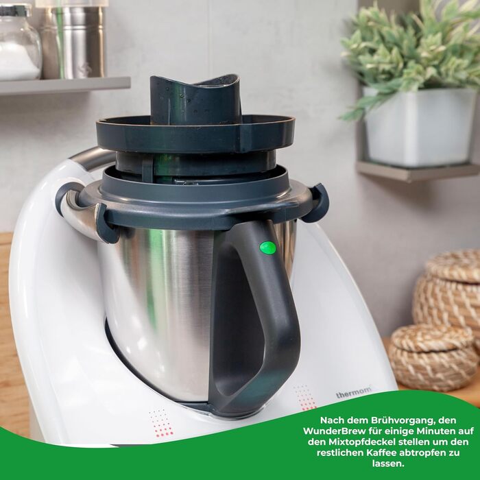 Фільтр-вставка для кави Thermomix TM6, TM5 Заварювання кави в Thermomix Вставка для заварювання кави для TM6 & TM5 Свіжа кава від TM Кухонний комбайн для приготування кави