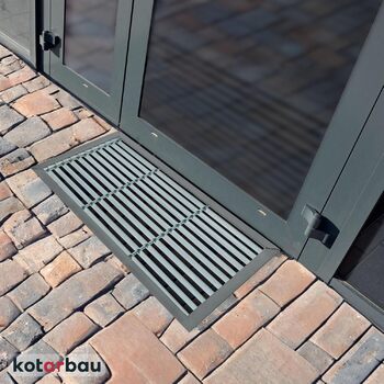 Килимок для вулиці KOTARBAU 60x40 см, Оцинкований метал, Вхідний килимок, Килимок для внутрішніх дверей, Вуличний килимок, Килимок для передніх дверей, Килимок для дверей, Килимок для бруду, Вулічний килимок для дверей, 60 x 40 см