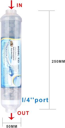 Фільтр для води під раковиною. Мінералізуючий слабколужний багатоступеневий фільтр із каменю Майфан з фільтром дальнього інфрачервоного випромінювання PH/кальцію з 2-компонентним розємом (6t 6 точок)