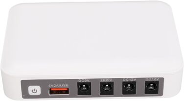 Міні UPS для роутера/модему 7500mAh з резервним живленням, DC 12V/9V, 24W, USB-A вихід (2A), для дому та офісу (EU-штекер)