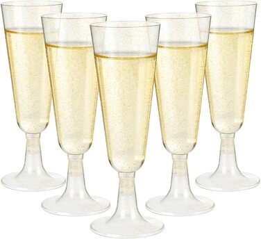 Келихи для шампанського Czemo пластикові 20 шт. келихи для шампанського пластикові келихи для шампанського тверді пластикові стака