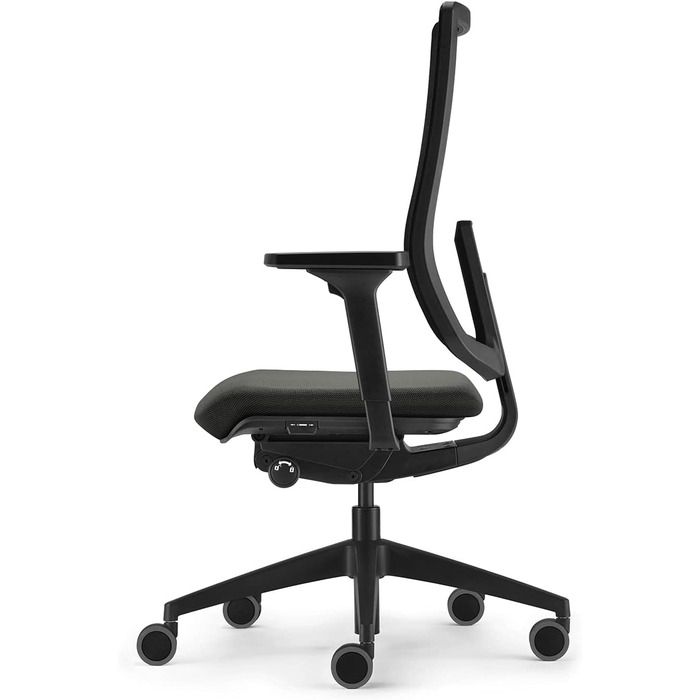 Ергономічне офісне крісло, сітчаста мембрана, антрацит, регульована висота Антрацит Базовий, 2
