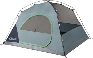 Намет Coleman Skydome 4 особи – швидке встановлення, WeatherTec, 3 сезони, синій, 2,4 × 2,1 м