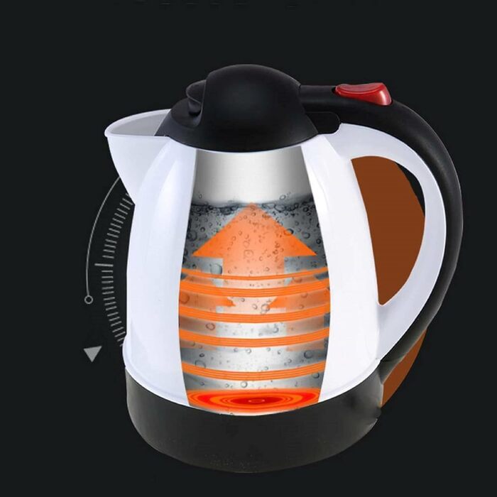 Автомобільний чайник гарячий чайник чайник з нержавіючої сталі 150 Вт чайник з підігрівом води 1л для пиття кави або дитячого харч