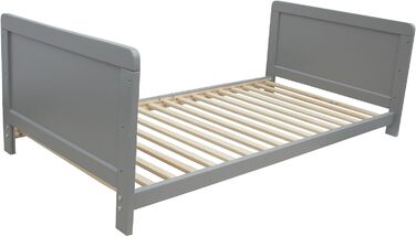 Дитяче ліжко Micoland Junior Bed Side Bed 140x70 см 3-в-1 сірого кольору
