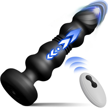 Анальний вібратор для стимуляції простати для чоловіків з 10 функціями тяги Вібраційні вібраційні набори Анальні вібратори Анальна пробка Фалоімітатор Анальна пробка Секс-іграшка для чоловіків і жінок Пари Анальні намистини Анальна секс-іграшка Анальний ф