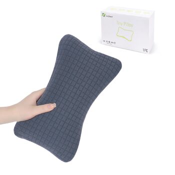 Міні-подушка для подорожей vocheer, 27,9 x 17,8 см, маленькі подушки для сну, крихітні подушечки для шиї, зап&39ястя, поперекового відділу хребта та колін, подушка для домашніх тварин, бавовна, знімний чохол, можна прати в пральній машині, темно-синій