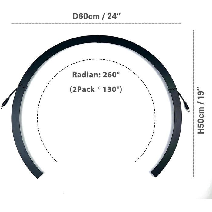 Система освітлення мішень для дартсу 260 Підходить для всіх видів мішень для дартсу Професійні деталі для дартсу