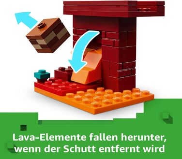 Іграшка для шанувальників відеоігор, фортеця з мініфігурками, включаючи Алекса, Вялого скелета, Блейза та Страйдера, подарунок для