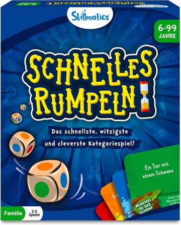 Настільна гра Skillmatics - Fast Rumble, навчальна та розумна гра, подарунки для дітей, підлітків та дорослих Fast Rumble