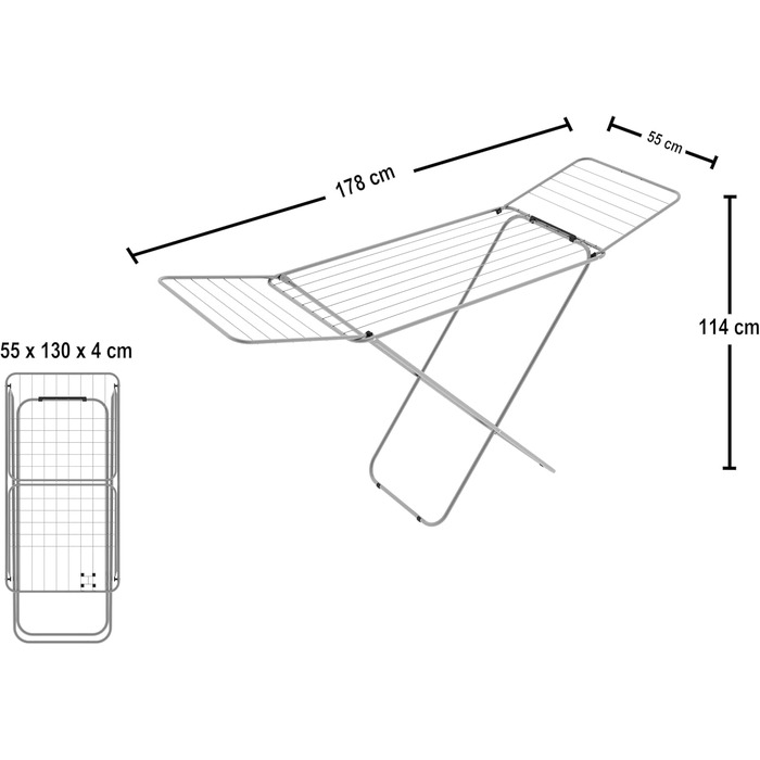 Сушарка для білизни підлогова Colombo Glam 18 (ST186)