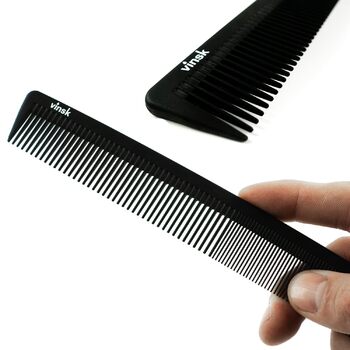 Чоловічий гребінець для бороди та волосся Vinsk Carbon Comb, антистатичний
