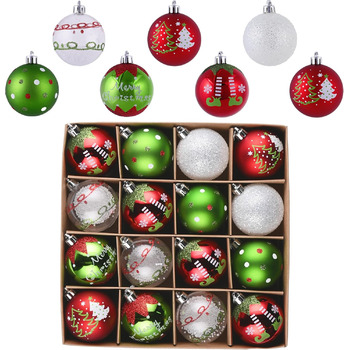 16 різдвяних кульок для декору ялинки Victor's Workshop