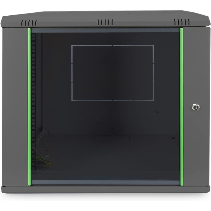 Мережева шафа DIGITUS - 19-дюймова стійка - 12U - Настінне кріплення - Глибина 450 мм - Вантажопідйомність 60 кг - Серія Dynamic Basic - Чорний - Глибина 450 мм 12U