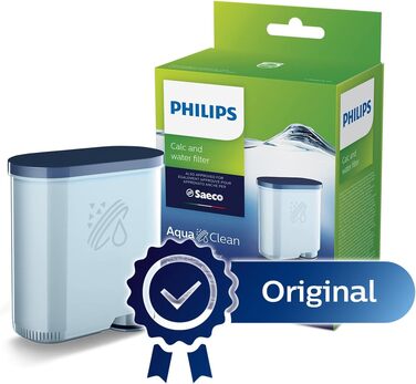Кавомашина Philips Series 5400 з системою LatteGo, 12 видів кави, інтуїтивний дисплей, 4 профілі користувачів, чорна (EP5441/50) та фільтр для води Philips AquaClean (CA6903/10)