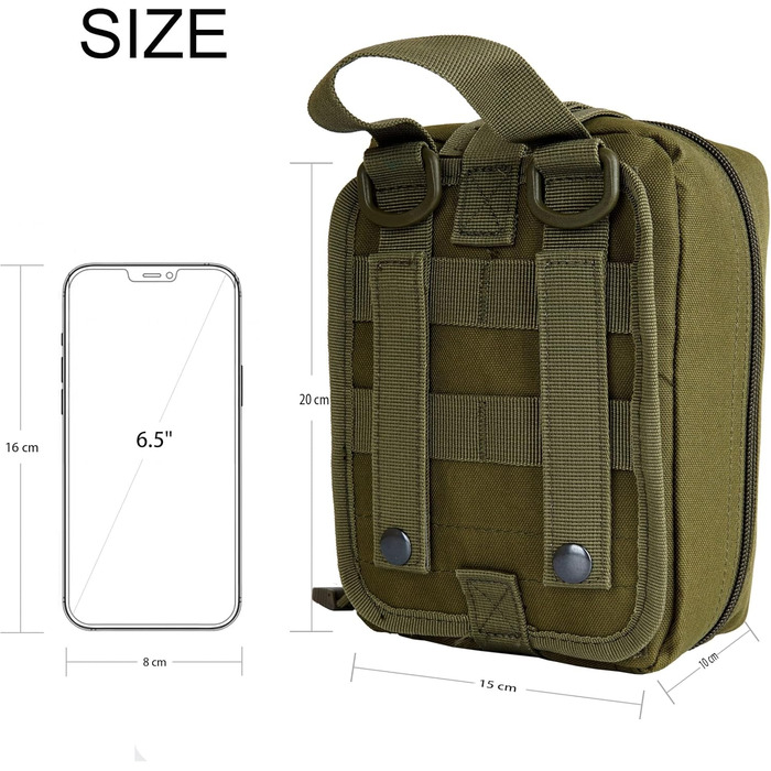Аптечка сумка тактична аварійна сумка медична сумка аптечка аптечка на відкритому повітрі кемпінг портативна армійська зелена
