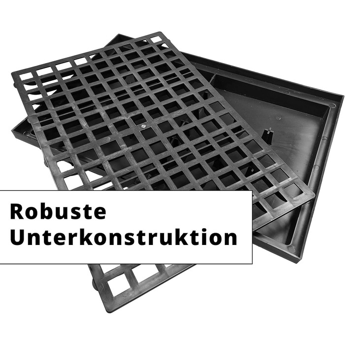 Скребок для взуття 40 x 60 см з піддоном гумовою сіткою та килимком зі щетини