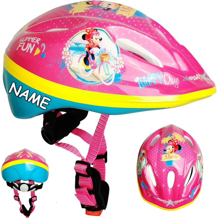 Дитячий шолом / велосипедний шолом - мотив для хлопчиків - розмір 52-56 - приблизно від 3 до 15 років - вкл. ім'я - розміри регулю