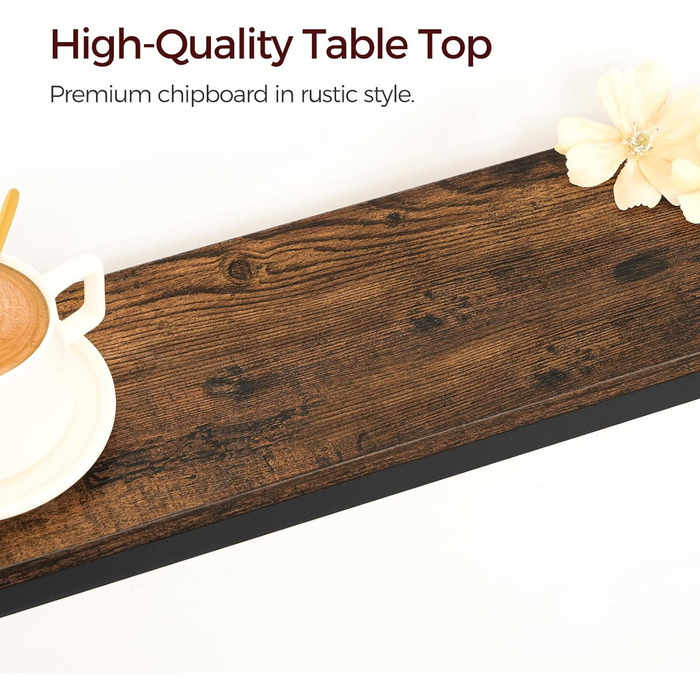 Консольний столик із зарядною станцією, столик для передпокою, вузький консольний столик, столик для передпокою, вітринний столик, бічний столик для вітальні, передпокою, вінтажний коричневий та чорний ACTHR151UE01S2V 2 Коричневий