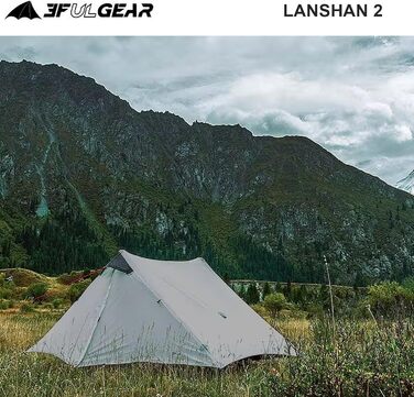 Або 2 особи, 3/4 сезону, водонепроникний професійний туристичний намет, 15D Professional Camping Tent 2 особи - хакі, 3F UL Gear Lanshan Ultralight Camping Tent, 1