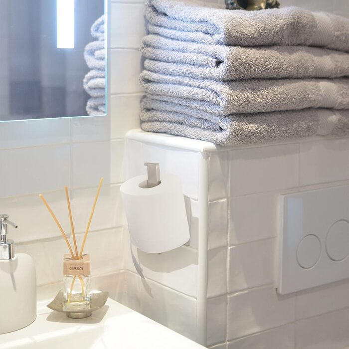 Тримач для туалетного рулону Lonvii Без свердління - Тримач для туалетного рулону з нержавіючої сталі Тримач для туалетного рулону