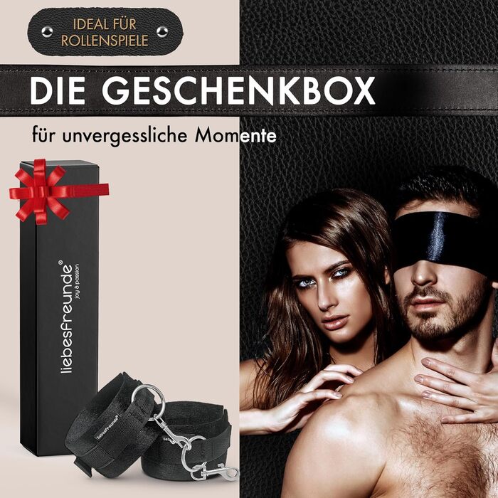 БДСМ-наручники Liebesfreunde для чуттєвих сексуальних ігор - секс-іграшка для пар, еротичний набір секс-іграшок, надзвичайно м&39який