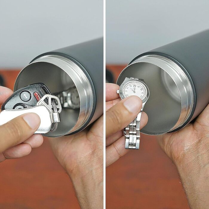 Стильна кавова кружка з прихованим відділенням для чашок. Зберігайте свої цінності в безпеці. Безпечна відволікаюча увага. Чашка для води.