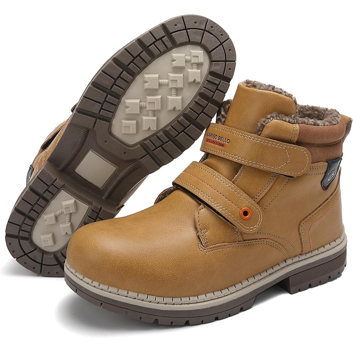 Дитяче зимове взуття ARRIGO BELLO, зимові чоботи, для хлопчиків та дівчаток, розміри 31-38, застібка на липучці, на підкладці, теплі, зручні, нековзні зимові чоботи, жовті, розмір 37 EU