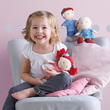 М&39яка ганчіркова лялька Doll Mirli, для дітей від 6 місяців для гри, обіймів і комфорту, подарунок на народження та хрещення, по