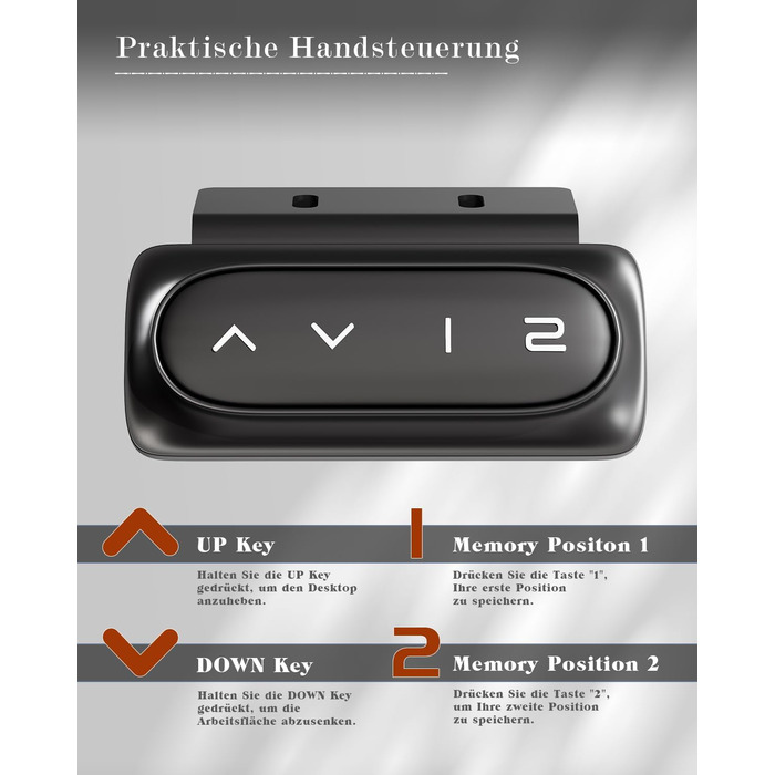 Стіл Flamaker з регульованою висотою, електричний стіл з регулюванням висоти для роботи сидячи та стоячи, комп&39ютерний стіл з функцією пам&39яті, міцний стіл для роботи стоячи, офісний стіл, 120 x 60 см, білуватий