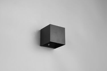 Стільний LED-бра на акумуляторі Reality Talent R27759132, матовий чорний метал, магнітне кріплення, 2 шт. 0.5 Вт, датчик сутінків та руху, двостороннє освітлення (вгору та вниз), зарядка USB-C