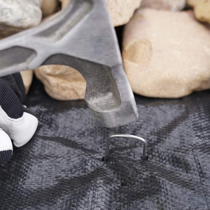 Садові скоби Gardentacker 12-W200, 30,5 см, оцинкована сталь, скоби для ландшафтної тканини